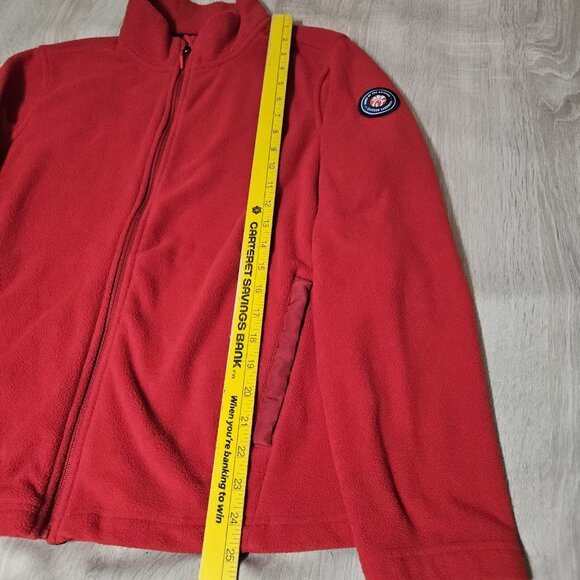 Chik Fil A Red Full Zip Team Fleece Jacket Size M  Unisex Oobe Workwear Employee - Picture 6 of 7